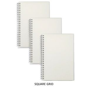 A5 TRANSPARENT HARDCOVER SQUARE GRID 3 NOTEBOOKS